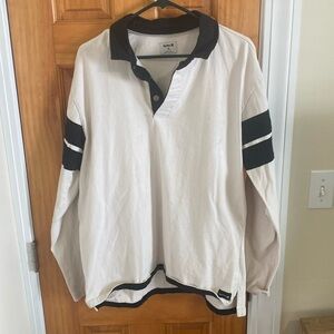 Hurley xl long sleeve polo rugby shirt